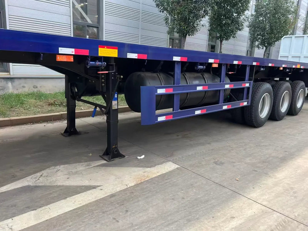 Flatbed Cargo Semi - Trailer (3 - Axle) - Cnhtctruck