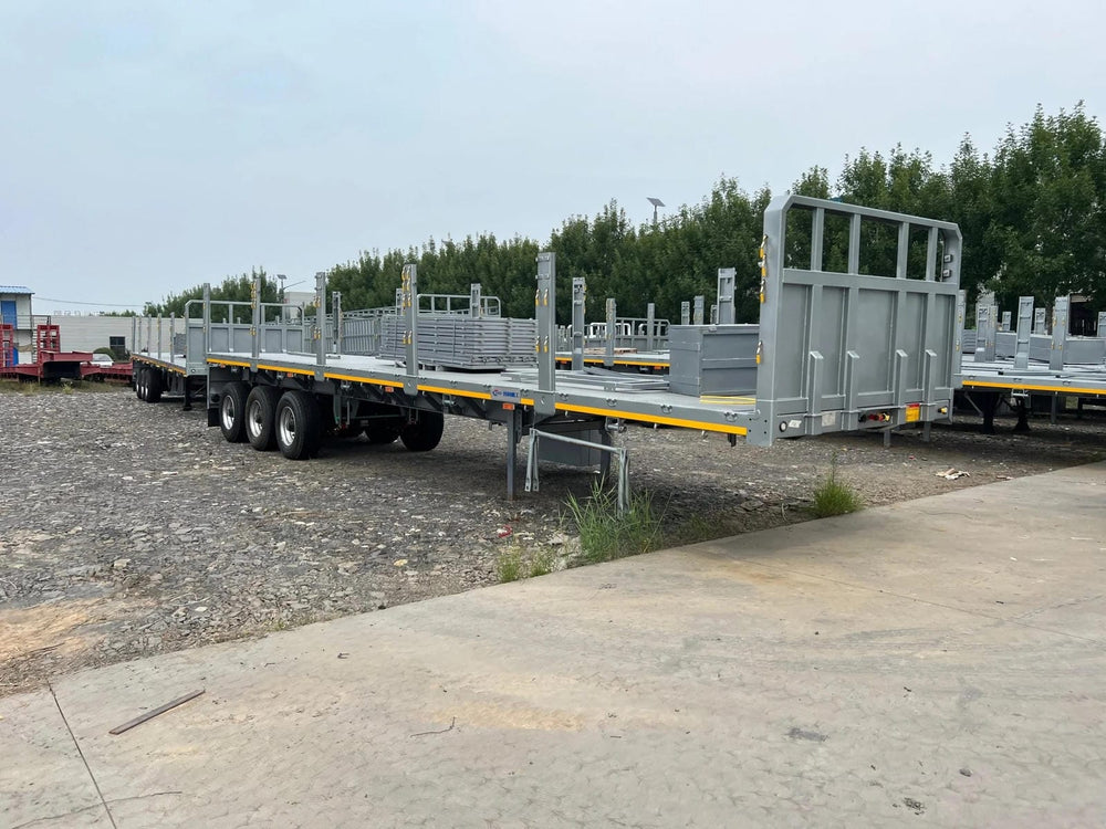 20-80 Ton Timber Transport Semi-Trailer with Q355/Q690 High-Strength Steel (Equipped with Anti-Slip Checker Plate Floor)