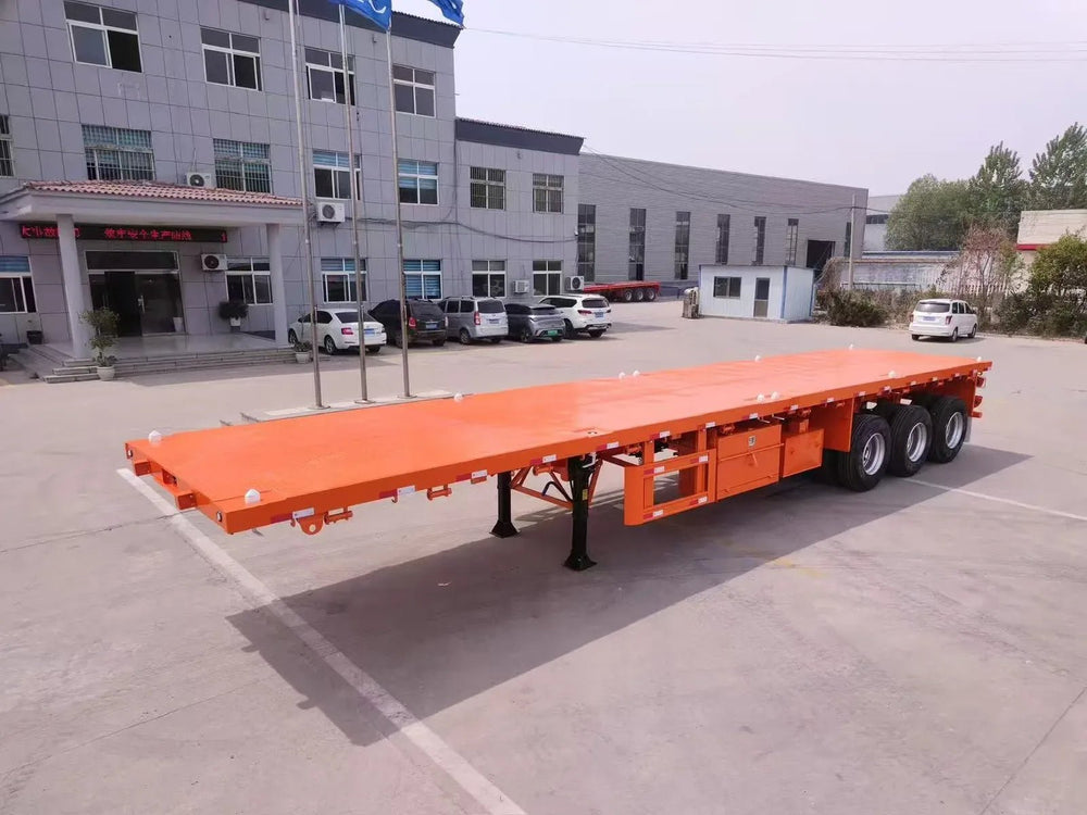 Flatbed Cargo Semi - Trailer (3 - Axle) - Cnhtctruck